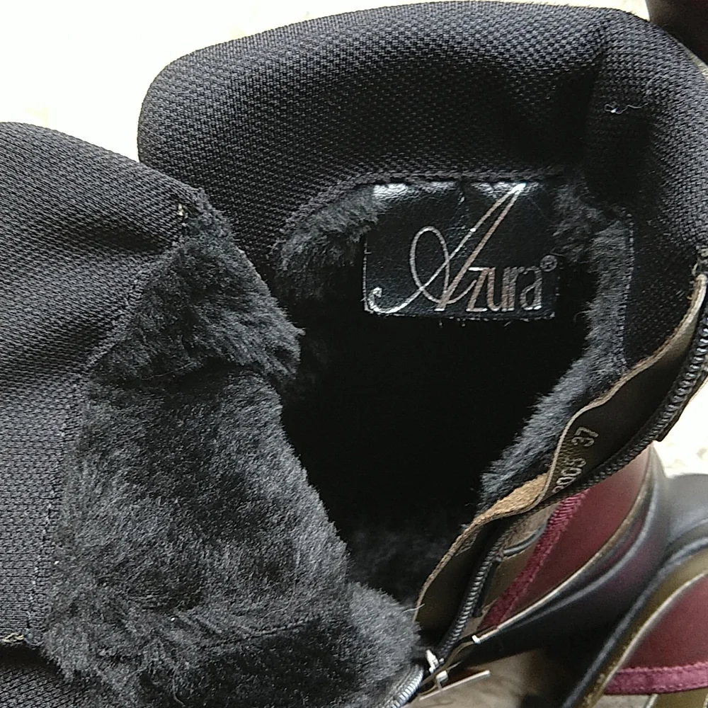 Azura Kenny Funky Chunky Platform Faux Fur Lined Boots